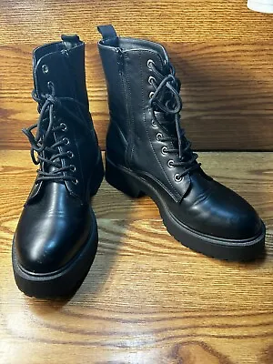 Black Military Style Combat Boots R2 Women’s Size 8.5M • $22.20
