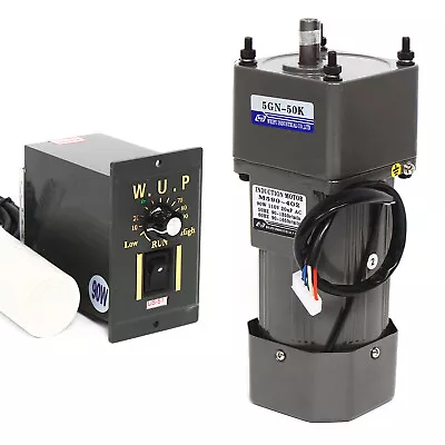 Electric Ac Gear Motor Reversible Variable Speed Controller Single-phase 1/50 Hp • $97.86