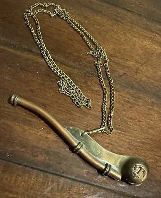 Navy  Boatswain's Pipe  Whistle ORIGINAL With Its Chain • $35