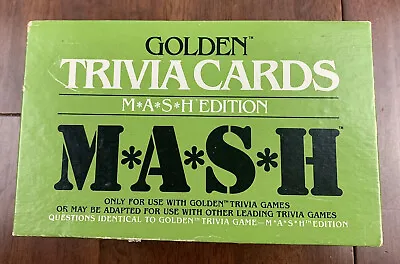 MASH TV Show Trivia Game Golden VINTAGE 1984 Edition Nostalgic RETRO  • $12.99