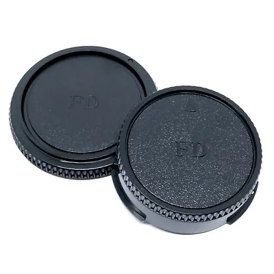 Rear Lens Cap & Body Cap Set For Vintage Canon FD Lenses & Cameras - UK Stock • £3.49