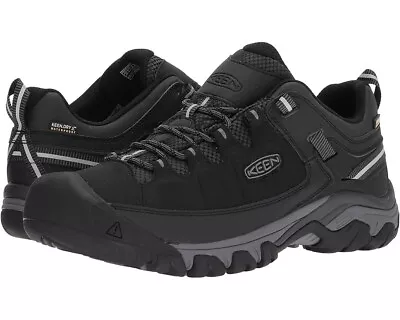 Keen Men's Targhee EXP Waterproof Hiking Shoes (Black/Steel Grey) New With Box • $89.99