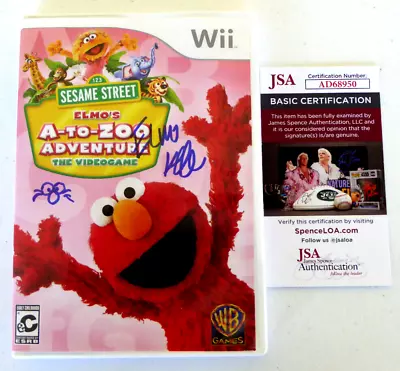 Kevin Clash Authentic Signed Elmo's A To Zoo Adventure Nintendo Wii Game JSA COA • $149.99