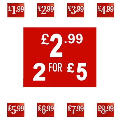 New Promotional Retail Shop Market Stall Rail Display Cards Signs Pos Sale • £2.44