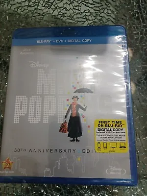 Mary Poppins: 50th Anniversary Edition (Blu-ray + DVD + Digital Copy) NEW Sealed • $10