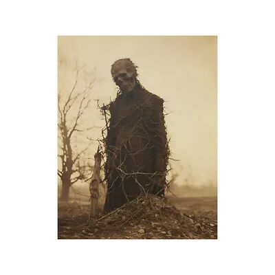 Macabre Vine Skeleton Vintage Photography Halloween Romantic Goth Wall Decor • $37.99