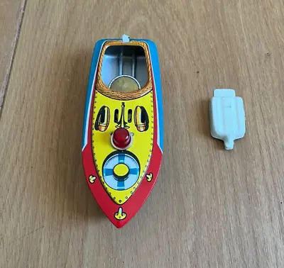 Vintage Tinplate Toy Made In Japan Steam Boat Hisimo Sangyo • $22.41