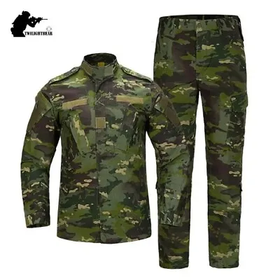 Military Uniform Camo Tactical Suit Army Camouflage Sets Hunting Paintball Suit  • $75.27