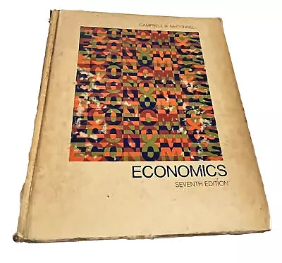 Economics Principles Problems And Policies Vintage Textbook HB 1978 • $13.60