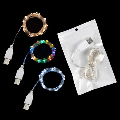 2M 20Led 30Led Usb Operated Mini Led Copper Wire String Fairy Lights   FeSJY Hu • $1.36