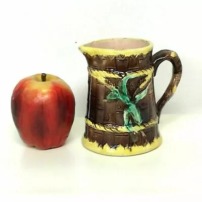 Antique Majolica Cream Milk Pitcher W/ Corn Wheat  Decoration  • $40