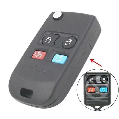 Modified Folding Flip Remote Key Shell Case Cover For Ford Crown Victoria Escape • $8.24