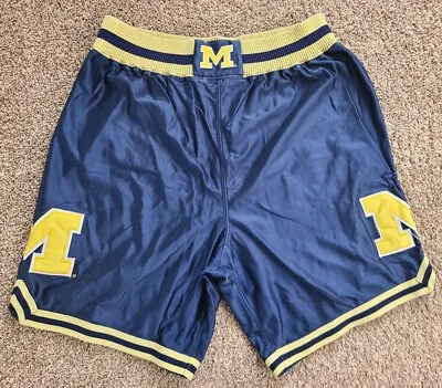 Vintage Nike Michigan Wolverines Shorts M Fab 5 Five Authentic Jersey Basketball • $89.95