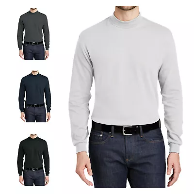 Mafoose Men's Interlock Knit Mock Turtleneck Sweaters K321 • $24.99