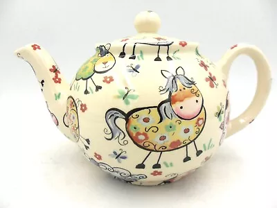 £22.99 • Buy Crazy Farm Design 2 Cup Teapot By Heron Cross Pottery