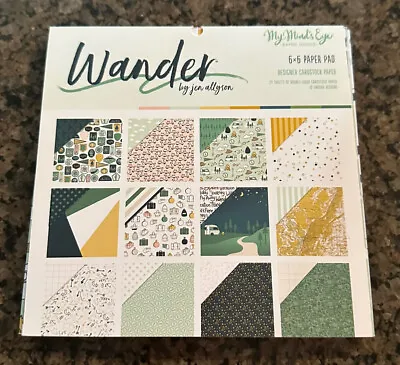 My Mind's Eye WANDER 6x6 Scrapbook Paper Pad 24 Pages 2 Sided Travel • $6.49