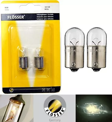 Flosser R5W G18 5W 94025 Two Bulbs Front Turn Signal Light Replacement Stock • $10.45