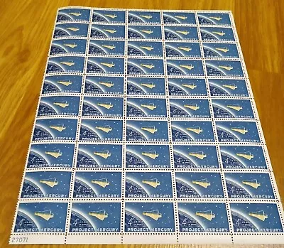 PROJECT MERCURY 50 4c Vintage Postage Stamps 1962 - #1193 Mint • $9.99