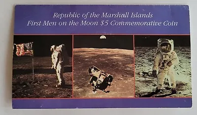 Republic Of The Marshall Islands First Men On The Moon $5 Commemorative Coin • $8.99