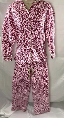 Victoria’s Secret XS Pink And White Animal Print 2 Piece  Pajama Set • $18.75