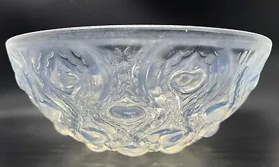 René Lalique  Bowl Bubles No 2 Art Deco Opalescent Glass Glow 365 Manganese • $449.95