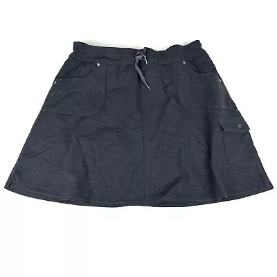 Kuhl Gray Hiking Outdoors Skirt A Line Sz Large Nylon Lined • $19.99