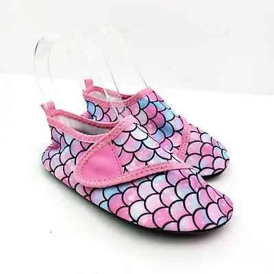 Sunnywoo Toddler Girls Size 11.5 Pink Mermaid Slip On Non Slip Sports Water Shoe • $12.33
