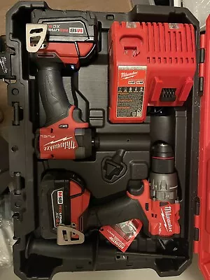 Milwaukee M18 FUEL 18V 2-Tool Combo Kit - Red (3697-22) • $310