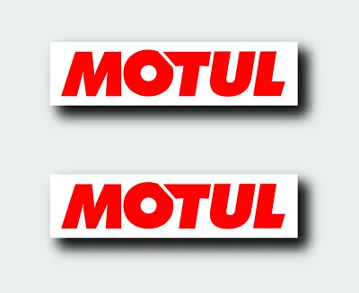 2x Motul White Oil Decal Sticker Us Made Truck Vehicle Car Window • $21.99