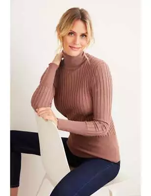 Capture - Womens Tops -  Ribbed Roll Neck Top • $14.65