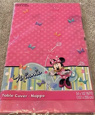 Minnie Mouse Bow-tique Mickey Mouse Clubhouse Plastic Table Cover 54”x102” • $9.99