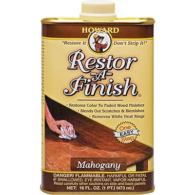 Restor-A-Finish By Howard Water Mark Stain & Heat Ring Remover Wood Restorer • £19.99