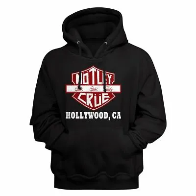 Motley Crue Crue Sign Black Adult Pullover Hoodie Sweatshirt • $49.45