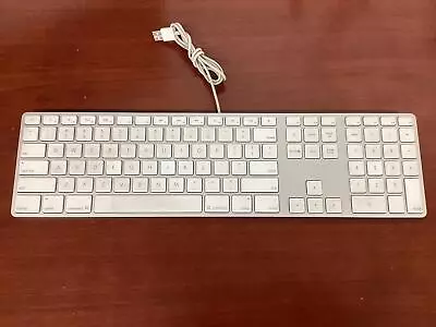 APPLE A1243 EMC 2171 Wired Mac Standard USB Keyboard W/ Numeric Keypad • $27.54