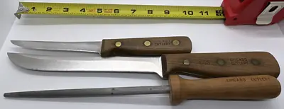 $15.50 • Buy Vintage Chicago Cutlery 66S 8  Blade Carving Knife & 62S 5  Set With Sharpner