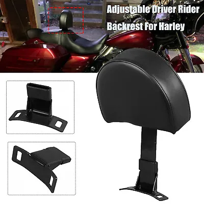 $50.98 • Buy Driver Rider Backrest Pad Kit For Harley Tour Electra Glide Ultra Classic FLHTK