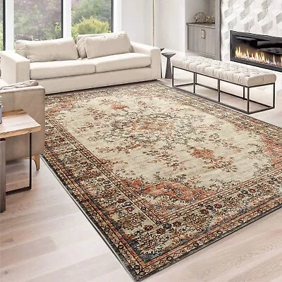 Nonslip Area Rugs Multi Colour Living Room Bedroom Indoor Luxury Hall Runner Rug • £9.99