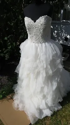 Mori Lee Wedding Dress By Madeline Gardner - UK20 • £500