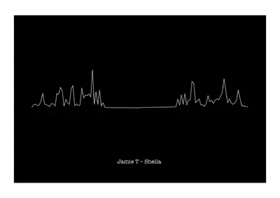 £11.99 • Buy Jamie T – Sheila - Heartbeat Sound Wave Art Print