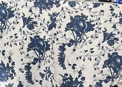 Wedgewood Cloth Tablecloth Round 60” Blue Floral England • $26