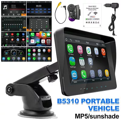 7  Double Din Car Stereo Head Unit Apple Carplay & Android Auto Play MP5 Radio • $76.99