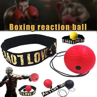 Boxing Reflex Ball Train At Home Equipment Gym Exercise Fight Bundle New Fun MMA • $3.57