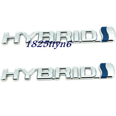 SET 3D Metal Hybrid Emblem Fender Badge Logo Decal Replacement For Universal Car • $13.93