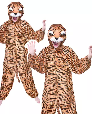 Boys Child Tiger Kids Fancy Dress Up Funky Jungle Zoo Animal Costume Girls New • £15.99