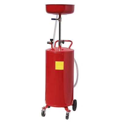 $159.93 • Buy Portable Waste Oil Drain 20 Gallon Tank Air Operated Drainage Drainer Wheels NEW