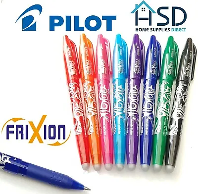 Pilot FriXion Pen Erasable Medium 0.7mm Rollerball Heat Erase Rub Out Friction • £29.99