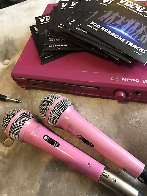 £85 • Buy Vocal-Star Portable Pink Karaoke Machine With 15 CDs - Sing Over 200 Songs