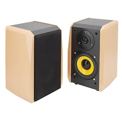 Dynavox TG-1000M Active Boxes Pair Beech 2 X 30 Watts RMS Active Speakers • £69.22