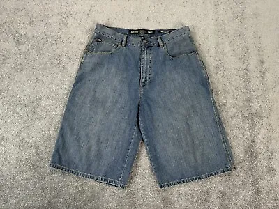 Vintage Ecko Shorts Mens 34 Blue Hip Hop Baggy Carpenter Y2k Urban Streetwear • $25