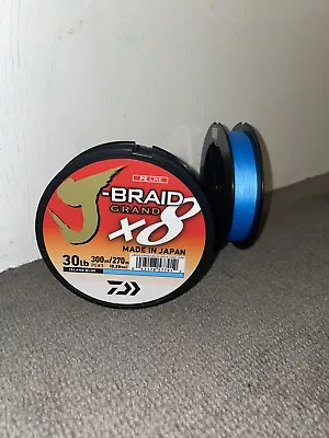 Daiwa J BRAID GRAND X8 30lbs 300yds Island Blue Fishing Braid Line @ Otto's TW • $55